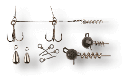 Têtes Plombées Screw Jigs Major Fish - Avec Vis Pour Montage Rapide - Pour Pêche Au Brochet, Sandre - 2 Oeillets